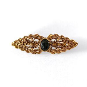 Vintage Victorian Gold Bar Brooch